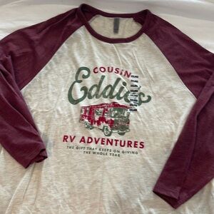 Quarter length sleeve jersey tee